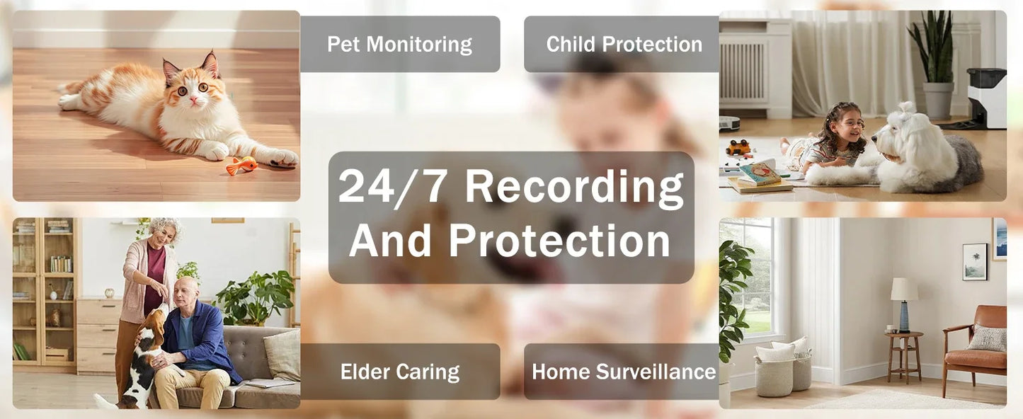 Aura Pet Camera Treat Dispenser, Movable Robot Cam for Dogs Cats, 1080P Indoor Security, 2-Way Talk, 2.4GHz WiFi Only