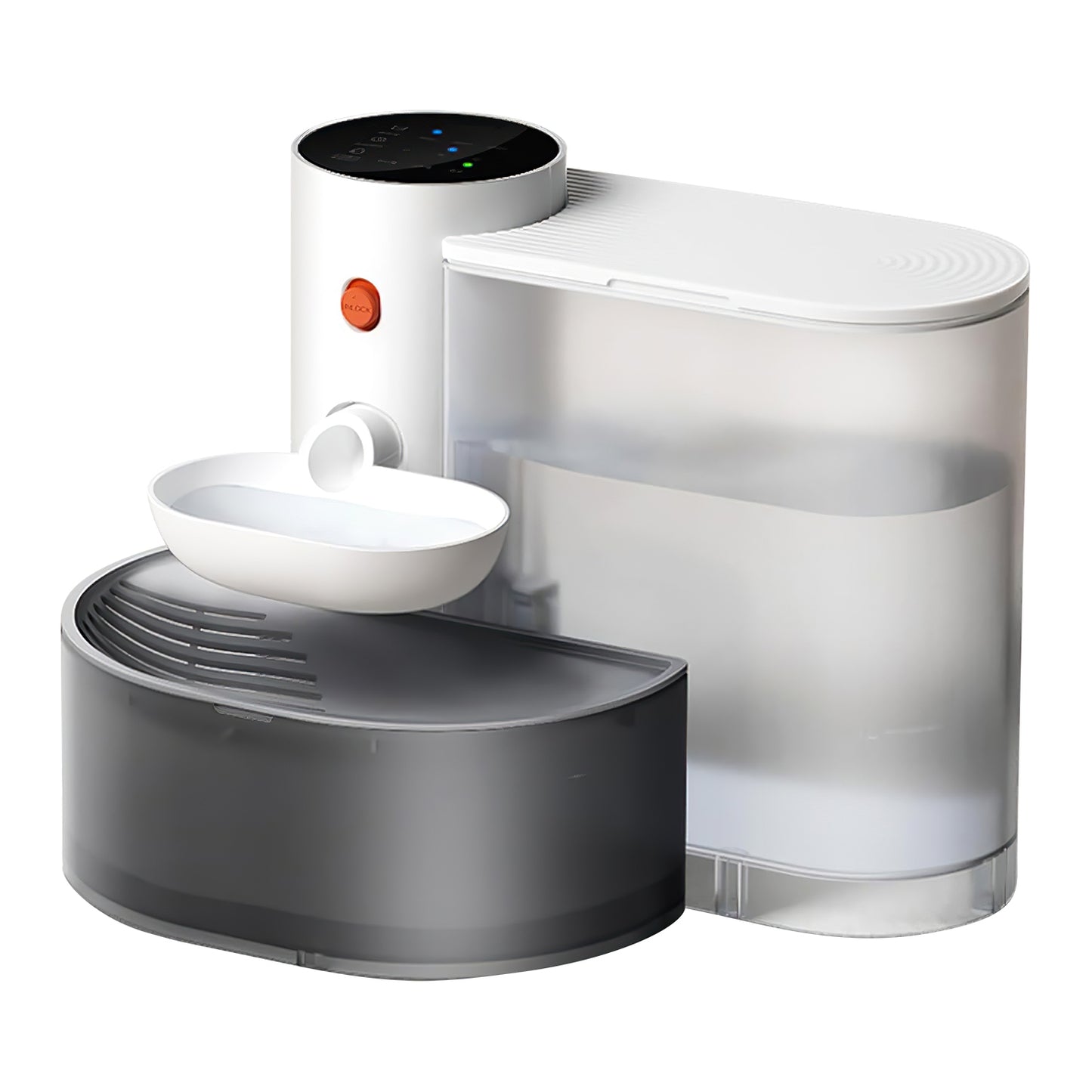 Aura 1Pc Smart Pet Water Fountain Automatic Cat Water Dispenser 3L Cordless Rechargeable Dog Water Fountain Self-Refill With 3 Adjustable Volume 3 Time Intervals Touch Control
