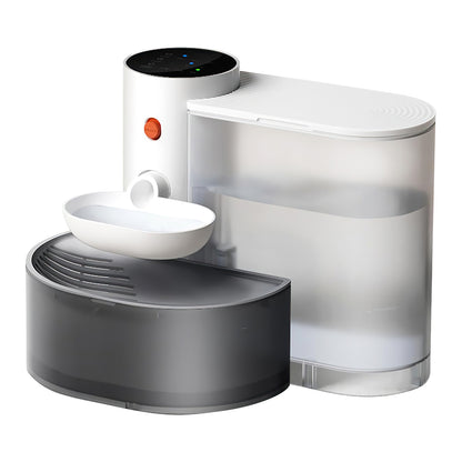 Aura 1Pc Smart Pet Water Fountain Automatic Cat Water Dispenser 3L Cordless Rechargeable Dog Water Fountain Self-Refill With 3 Adjustable Volume 3 Time Intervals Touch Control