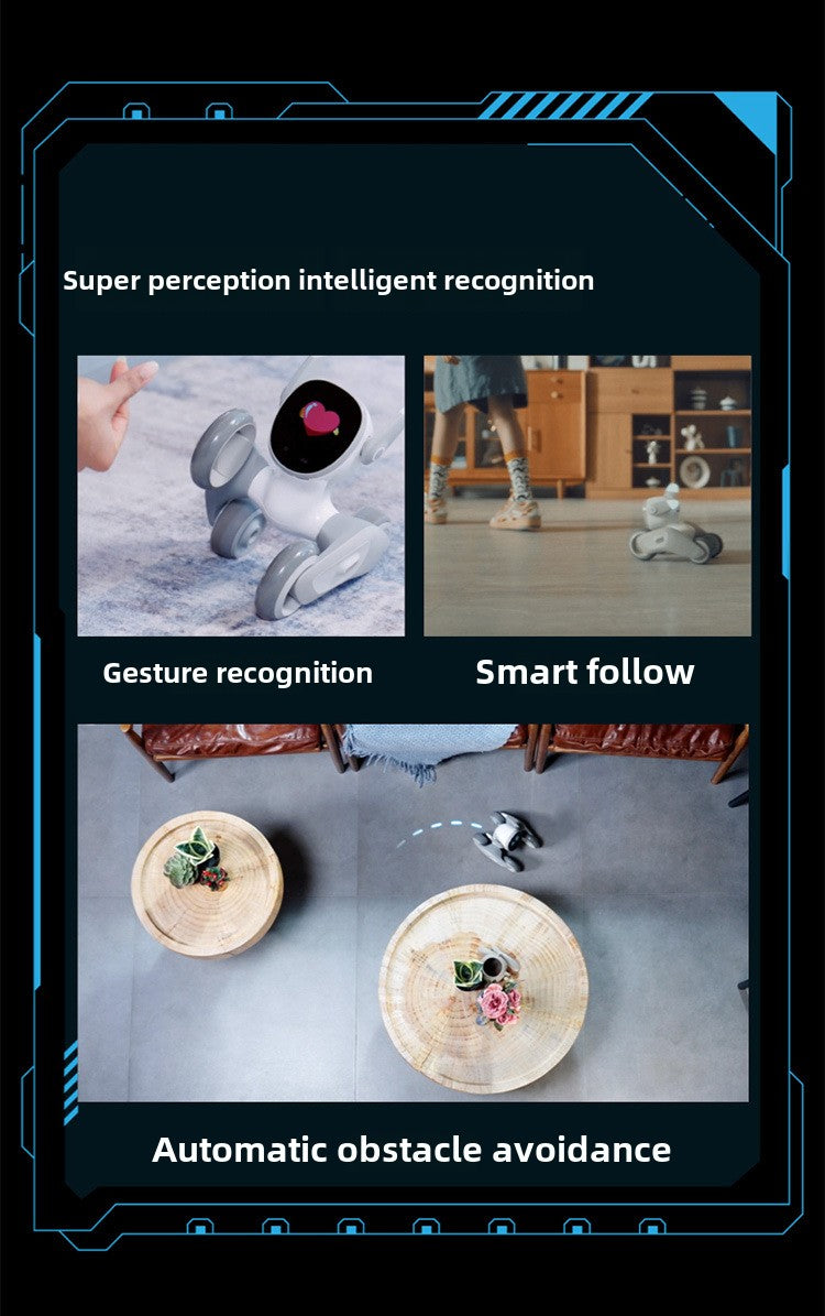 Aura Smart Pet Robot | AI Interactive,Gesture Control,Voice Commands,Home Monitoring,Multilingual Support,Children's Companion