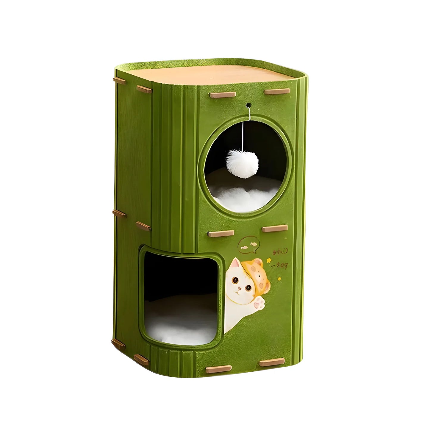 Multi-layer Cat Bed Closed Safety Cat Nest Wear-resistant Felt Cat Climbing Frame Indoor Integrated Pet Toys for All Seasons