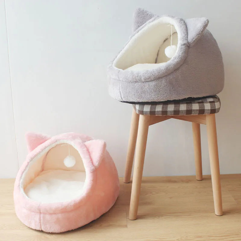 Pet Dog House Soft Cozy Pet Sleeping Bed for Small Medium Dogs Cats Foldable Removable Puppy Nest Portable Kennel Pet Supplies