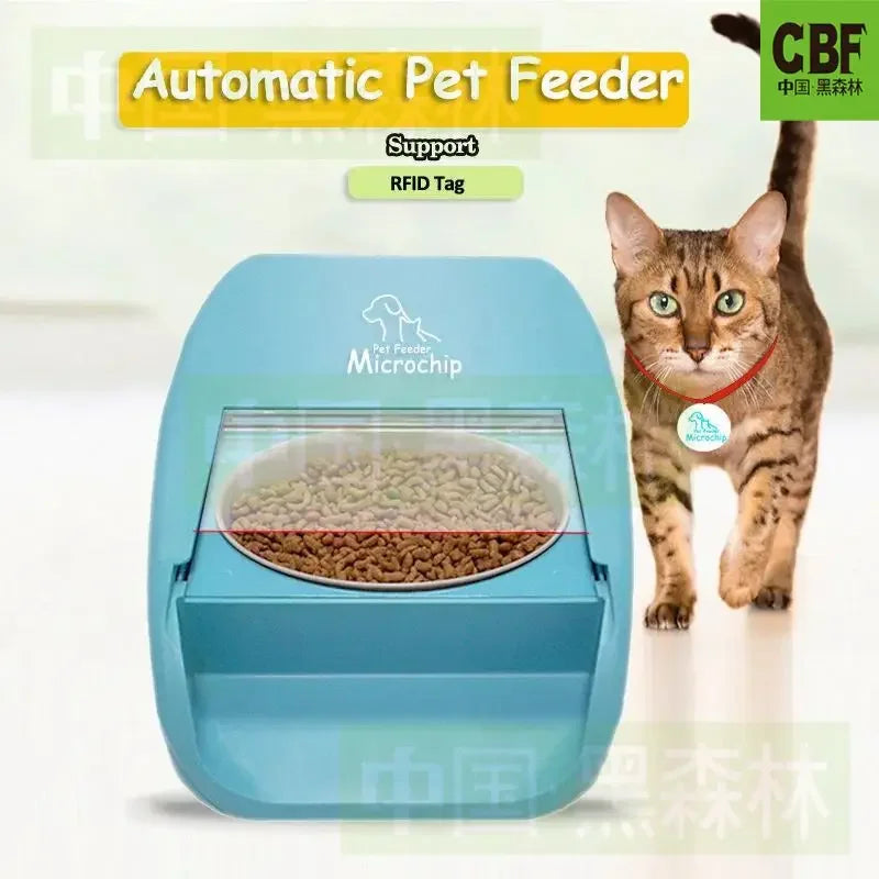 Aura Chip induction feeder, fully automatic and timed pet feeding basin, intelligent anti snatching and anti mosquito measures