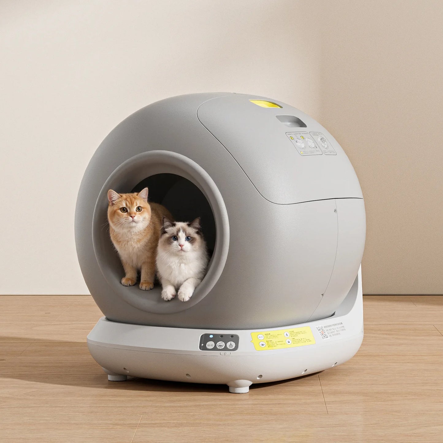 Aura 78L Self Cleaning Cat Litter Box Fully Enclosed Automatic Cat Sand Box App Control Extra Large Space Smart Pet Toilet Tray