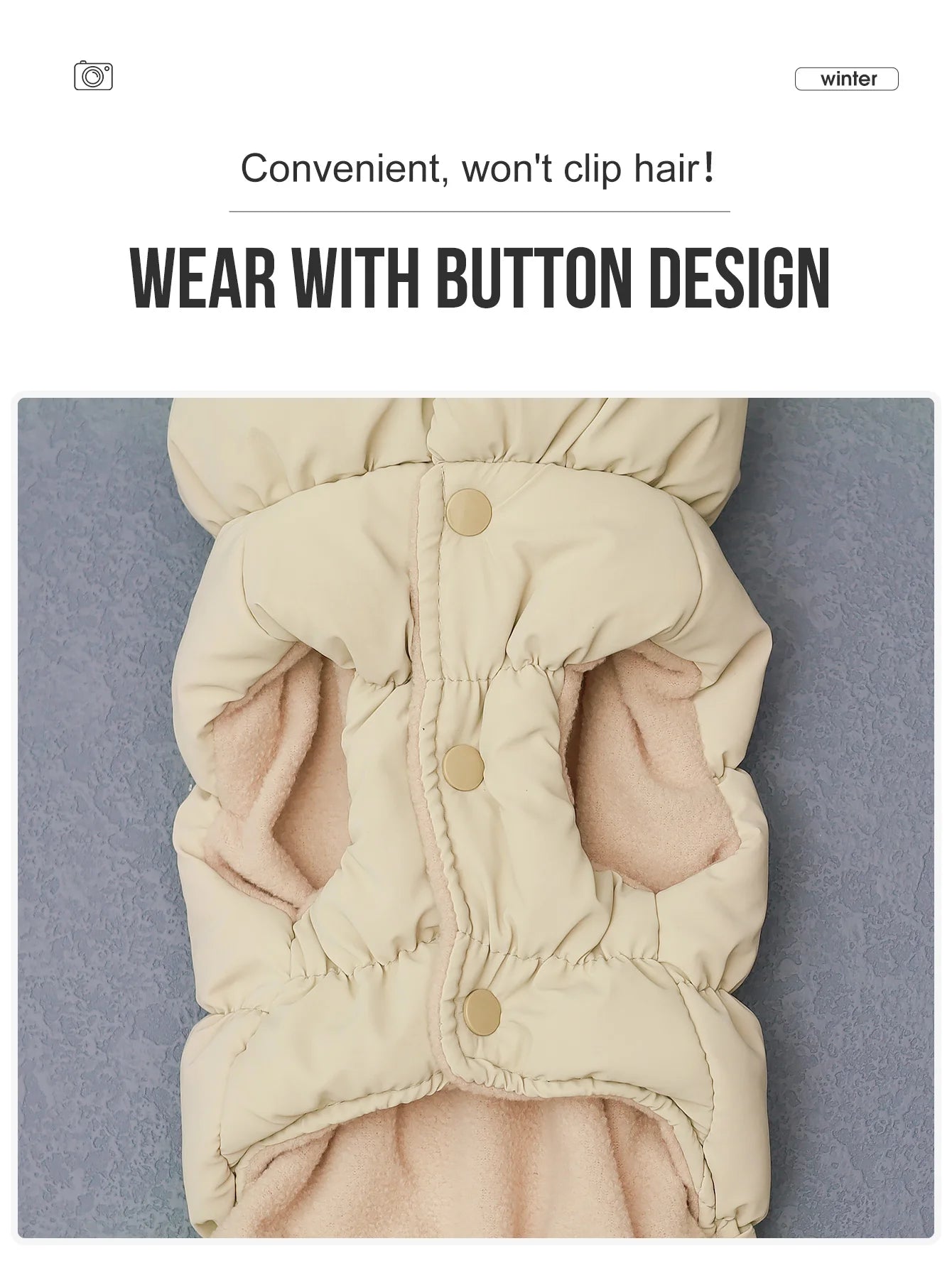 3 Layer Dog Winter Jacket