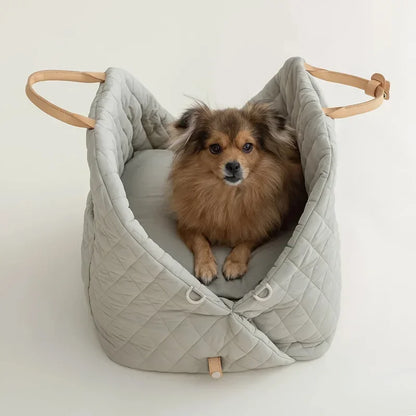 Aura New Style Casual Fashion Luxury Pet Dog Cat Carrying Tote Bag Dog Car Carrier Booster Seat Pet Carriers