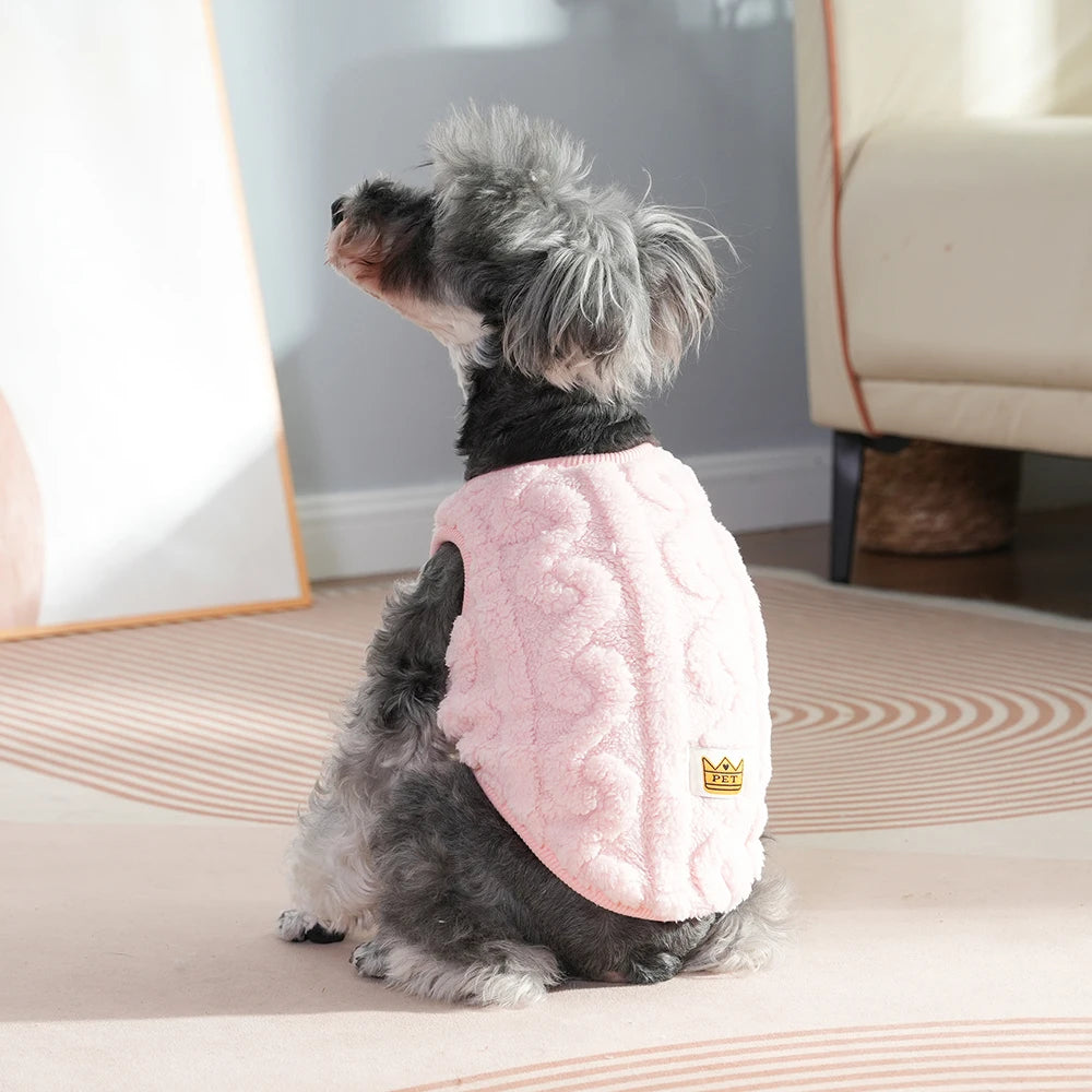 Soft Fleece Dog Clothes For Small Dogs Cats Sweater Autumn Winter Warm Puppy Vest Apparel French Bulldog Yorkshire Pet Costume