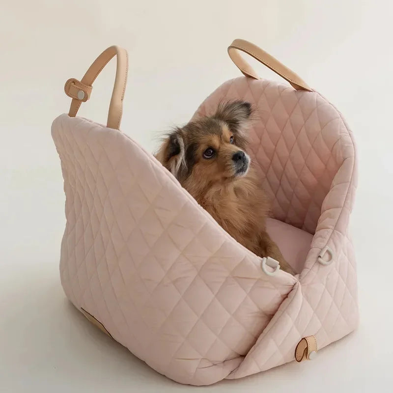 Aura New Style Casual Fashion Luxury Pet Dog Cat Carrying Tote Bag Dog Car Carrier Booster Seat Pet Carriers