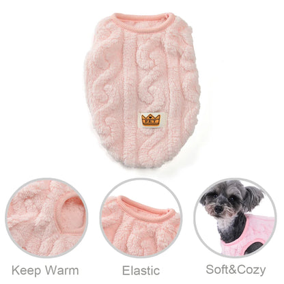 Fleece Warm Dog Vest