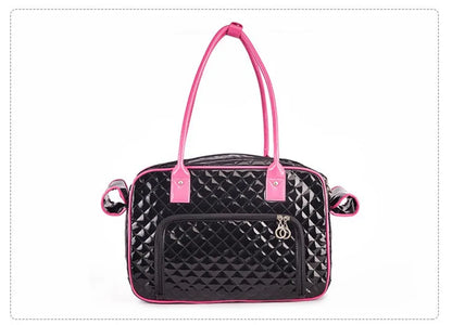 Aura Pet Carrier Bag Luxury Pu Leather Cat Dog Carrier Bag Pet Handbag Outdoor Travel Pet Shoulder Bag