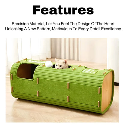 Multi-layer Cat Bed Closed Safety Cat Nest Wear-resistant Felt Cat Climbing Frame Indoor Integrated Pet Toys for All Seasons