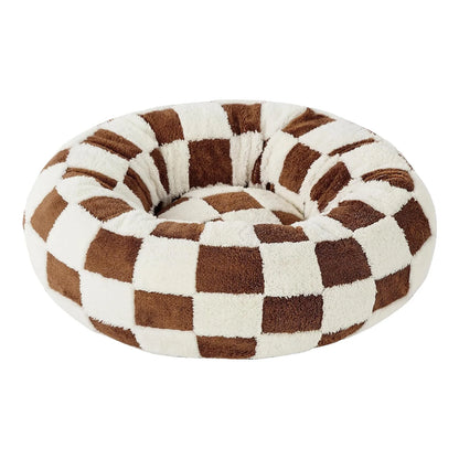 Sky Clouds Small Dog Kennel Cute Dog Bed For Pet Washable Puppy Beds Cozy Rectangle Orthopedic Pet Sofa Shaggy Plush Slip Bottom