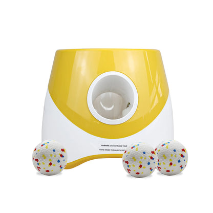 Dog Launcher Automatic Dogs Chase Toy Tennis Throwing Pinball Machine Fun Interactive Throw Rechargable Catapult USB Charging