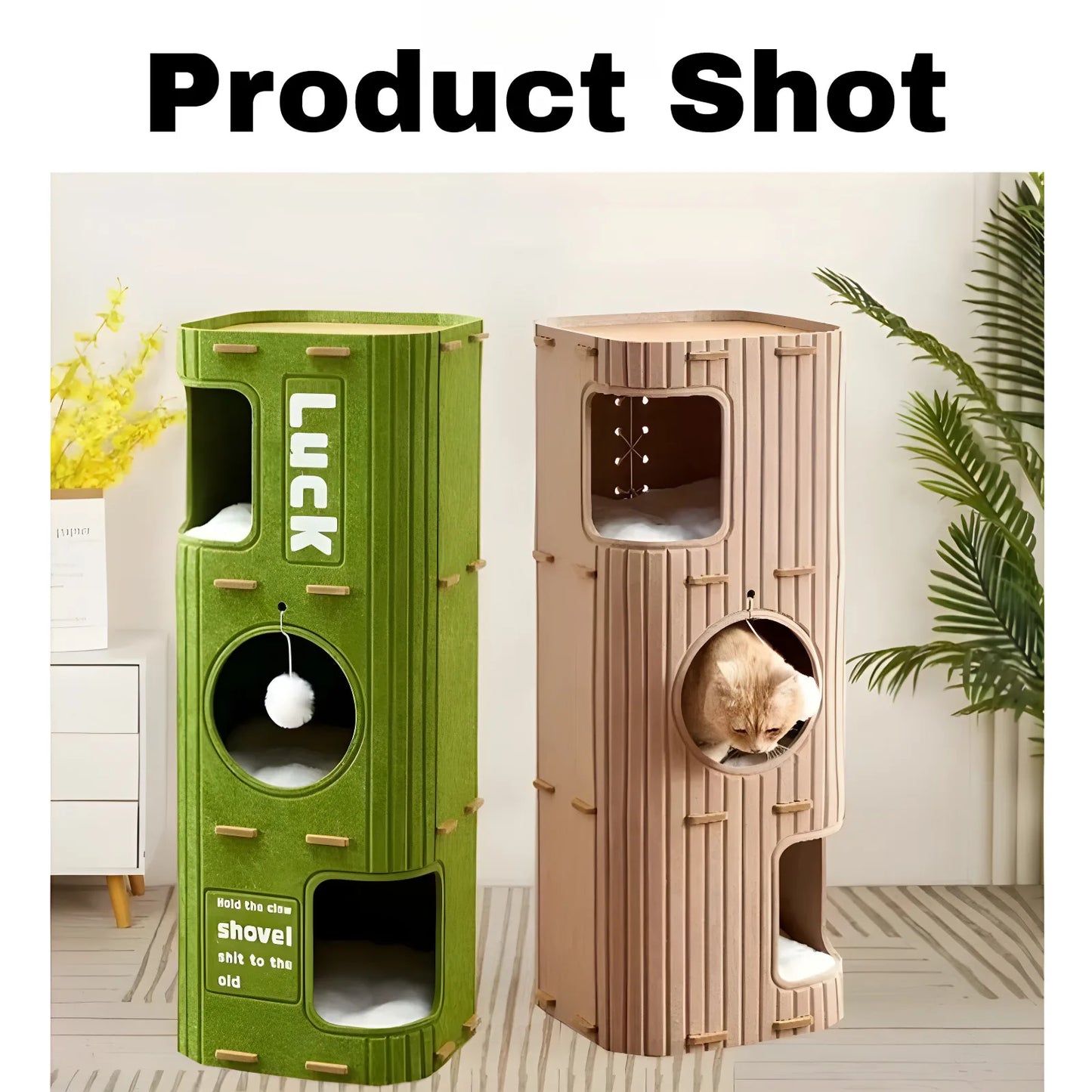 Multi-layer Cat Bed Closed Safety Cat Nest Wear-resistant Felt Cat Climbing Frame Indoor Integrated Pet Toys for All Seasons