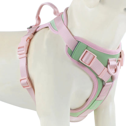 New Chocolate color luxury Dog Harness no pull for large Small dogs Adjustable Chest Strap dog harness personalized