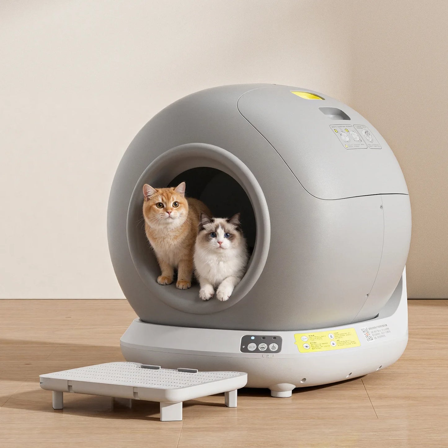Aura 78L Self Cleaning Cat Litter Box Fully Enclosed Automatic Cat Sand Box App Control Extra Large Space Smart Pet Toilet Tray
