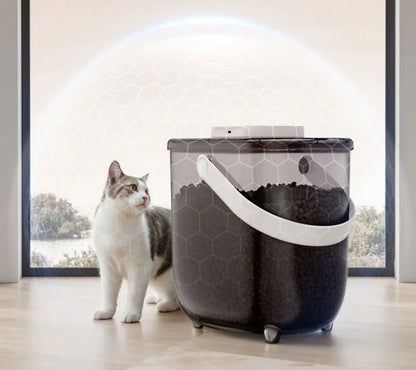 Aura Intelligent Pet Food Container Vacuum 10L Easy Clean Cat Food Storage Moisture-proof and Insect-proof Pet Products Supplies