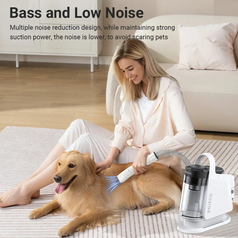 Aura Pet Multifunction Grooming Vacuum Kit 5-IN-1 Portable Household Vacuum Cleaner For Pet Cat Dog Hair Vacuum Groomer Kit