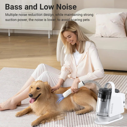 Aura Pet Multifunction Grooming Vacuum Kit 5-IN-1 Portable Household Vacuum Cleaner For Pet Cat Dog Hair Vacuum Groomer Kit