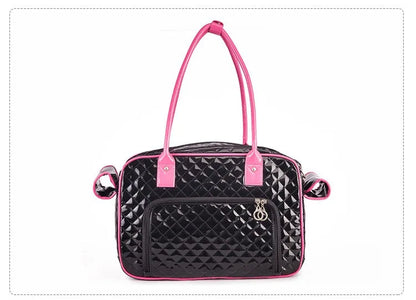 Aura Pet Carrier Bag Luxury Pu Leather Cat Dog Carrier Bag Pet Handbag Outdoor Travel Pet Shoulder Bag