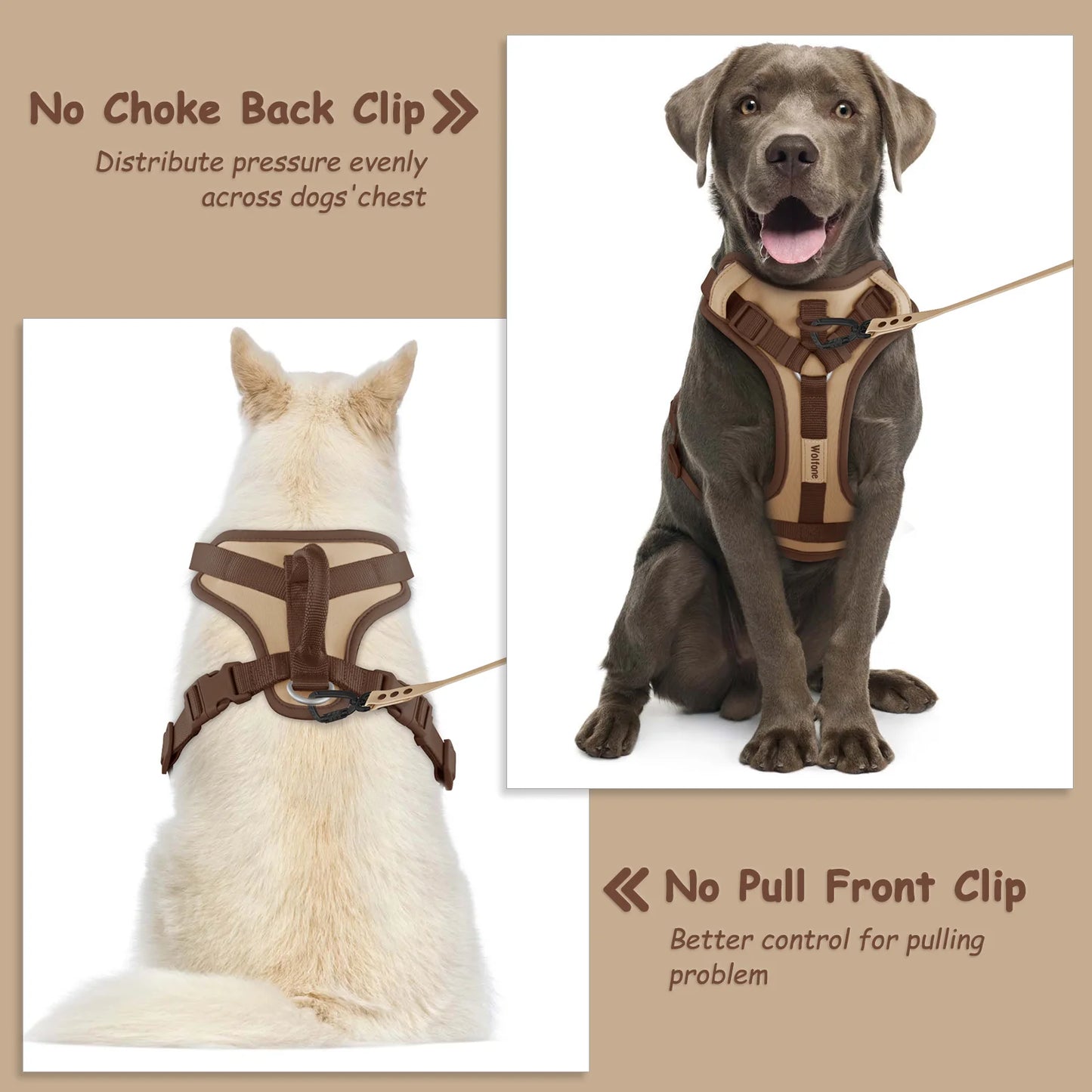 No Pull Dog Harness Adjustable
