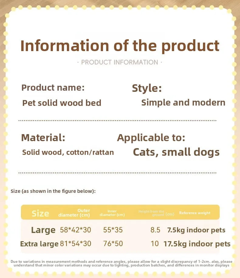 Pet bed, solid wood dog bed, all-season cat bed,pet sleeping sofa,cat bed and dog bed ，cat shelf ，cat condo，wooden cat furniture