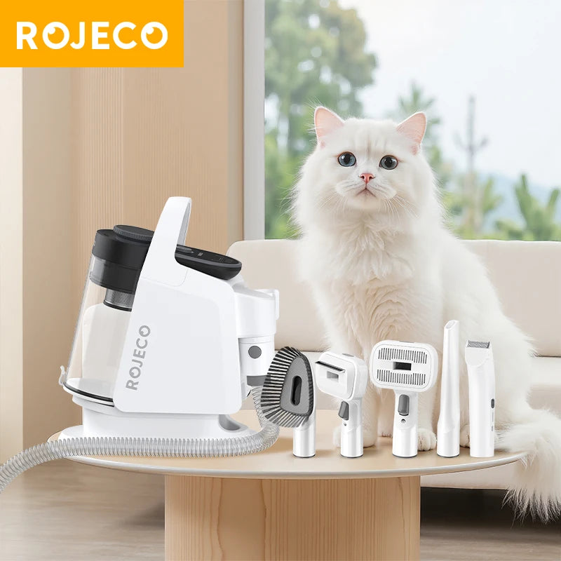 Aura Pet Multifunction Grooming Vacuum Kit 5-IN-1 Portable Household Vacuum Cleaner For Pet Cat Dog Hair Vacuum Groomer Kit