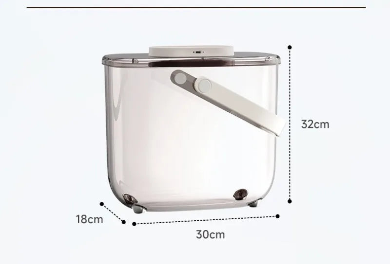 Aura Intelligent Pet Food Container Vacuum 10L Easy Clean Cat Food Storage Moisture-proof and Insect-proof Pet Products Supplies