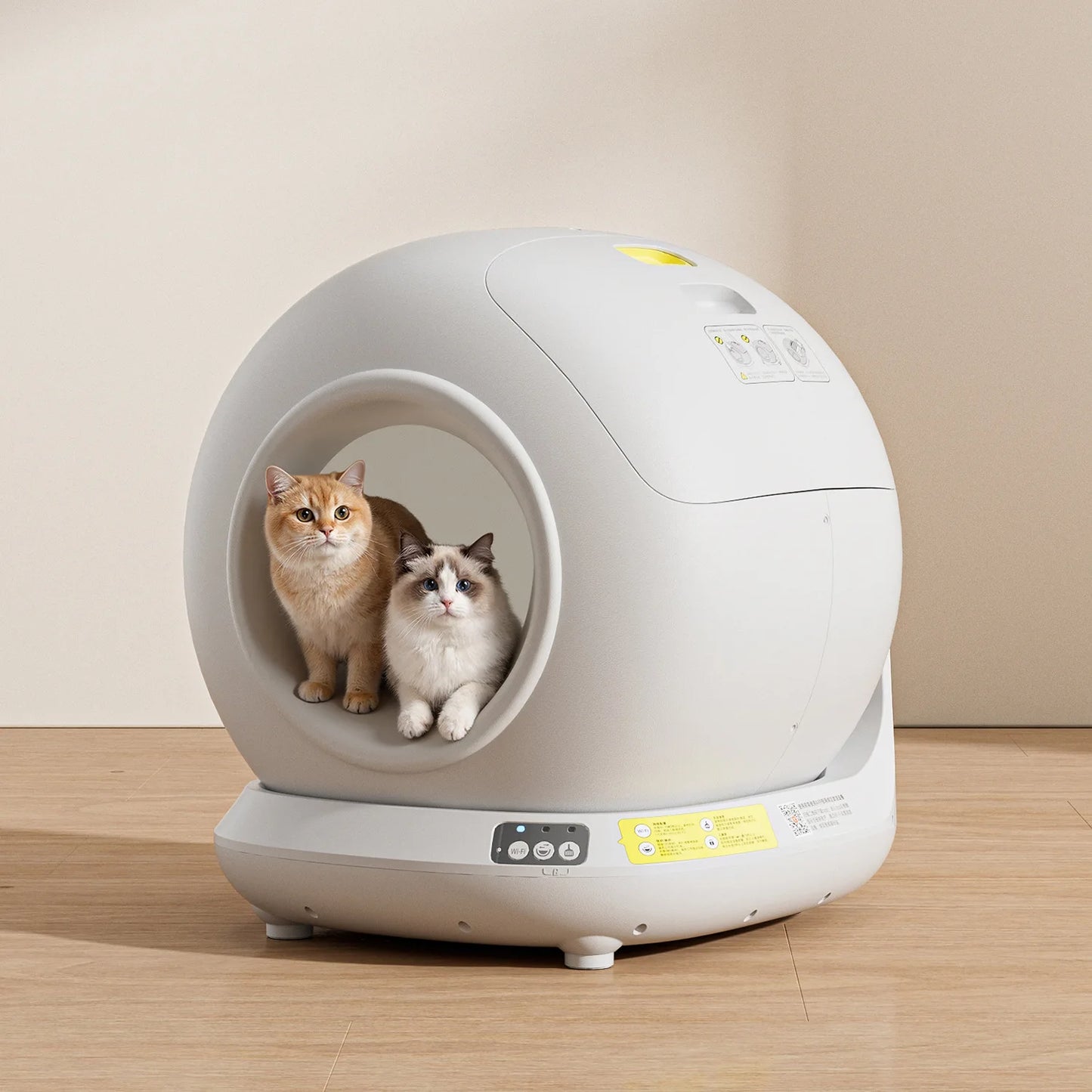 Aura 78L Self Cleaning Cat Litter Box Fully Enclosed Automatic Cat Sand Box App Control Extra Large Space Smart Pet Toilet Tray