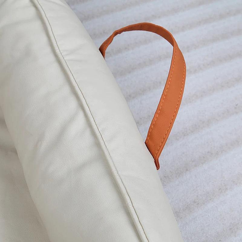 Large Dog Bed Leather Soft Plush Donut Snuggly Warm Cozy Pet Mat for Small to Extra Extra Large Dogs Rectangle Shape