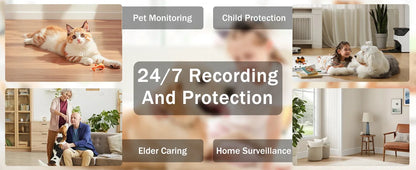 Aura Pet Camera Treat Dispenser, Movable Robot Cam for Dogs Cats, 1080P Indoor Security, 2-Way Talk, 2.4GHz WiFi Only