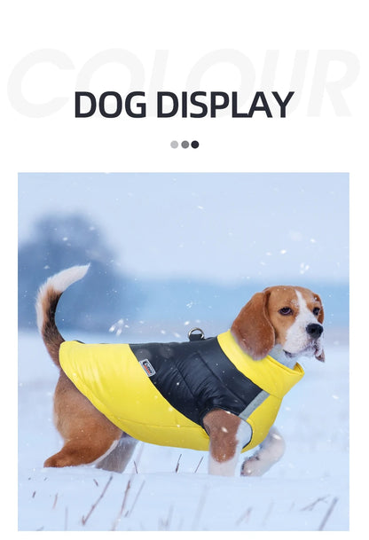 Waterproof Winter Dog Clothes Warm Pet Cotton Jacket Vest For Small Large Dogs Puppy French Bulldog Coat Chihuahua York Costume