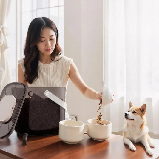 Vacuum Pet Food Storage Container