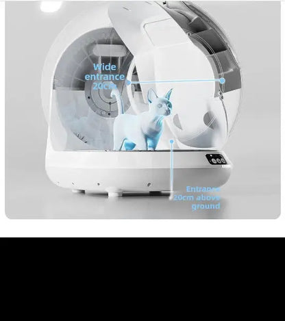 Aura 78L Self Cleaning Cat Litter Box Fully Enclosed Automatic Cat Sand Box App Control Extra Large Space Smart Pet Toilet Tray