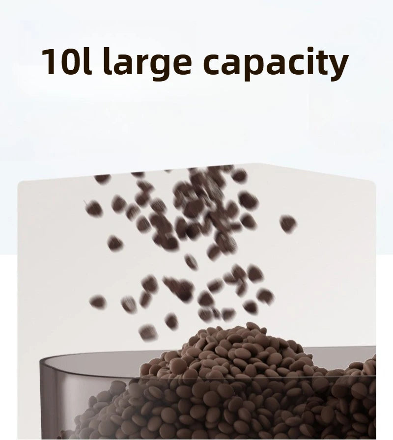 Aura Intelligent Pet Food Container Vacuum 10L Easy Clean Cat Food Storage Moisture-proof and Insect-proof Pet Products Supplies