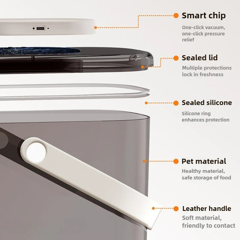 Vacuum Pet Food Storage Container