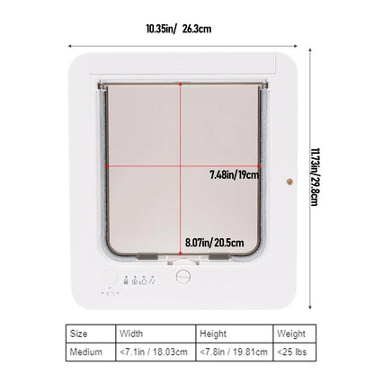 Aura Collar Cat Door Smart Cat Door Automatic Sensing with Collar Activated Easy Installation Pet Door for Home Smart Cat Door