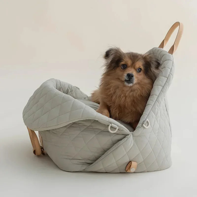 Aura New Style Casual Fashion Luxury Pet Dog Cat Carrying Tote Bag Dog Car Carrier Booster Seat Pet Carriers