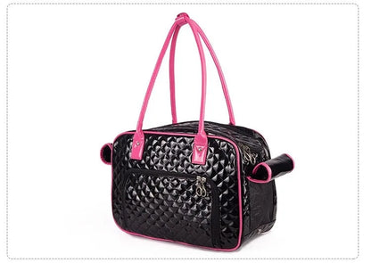 Aura Pet Carrier Bag Luxury Pu Leather Cat Dog Carrier Bag Pet Handbag Outdoor Travel Pet Shoulder Bag