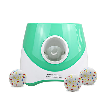Dog Launcher Automatic Dogs Chase Toy Tennis Throwing Pinball Machine Fun Interactive Throw Rechargable Catapult USB Charging