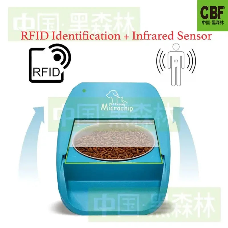 Aura Chip induction feeder, fully automatic and timed pet feeding basin, intelligent anti snatching and anti mosquito measures