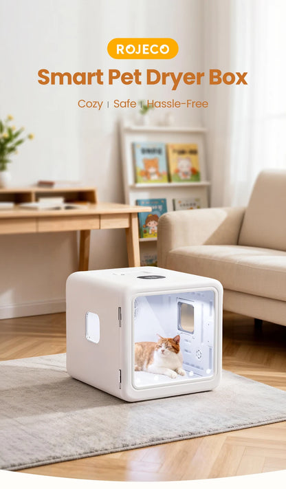 Aura Automatic Pet Drying Box 70L Smart Temperature Control Drying Pet Hair Grooming For Dog Cat Dryer 4 Speeds Ultra Quiet
