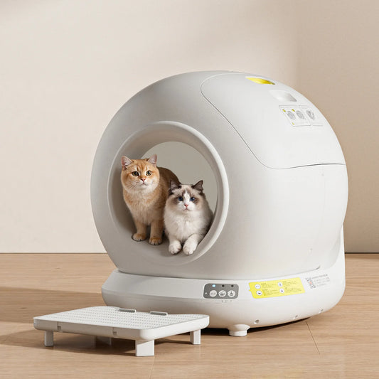 Aura 78L Self Cleaning Cat Litter Box Fully Enclosed Automatic Cat Sand Box App Control Extra Large Space Smart Pet Toilet Tray