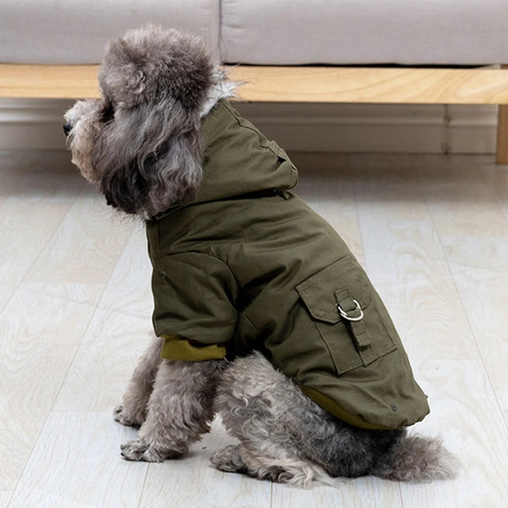 Winter Puppy Pet Dog Coat for Small Medium Dogs Thicken Warm Chihuahua Yorkies Hoodie Pets Jacket Clothing