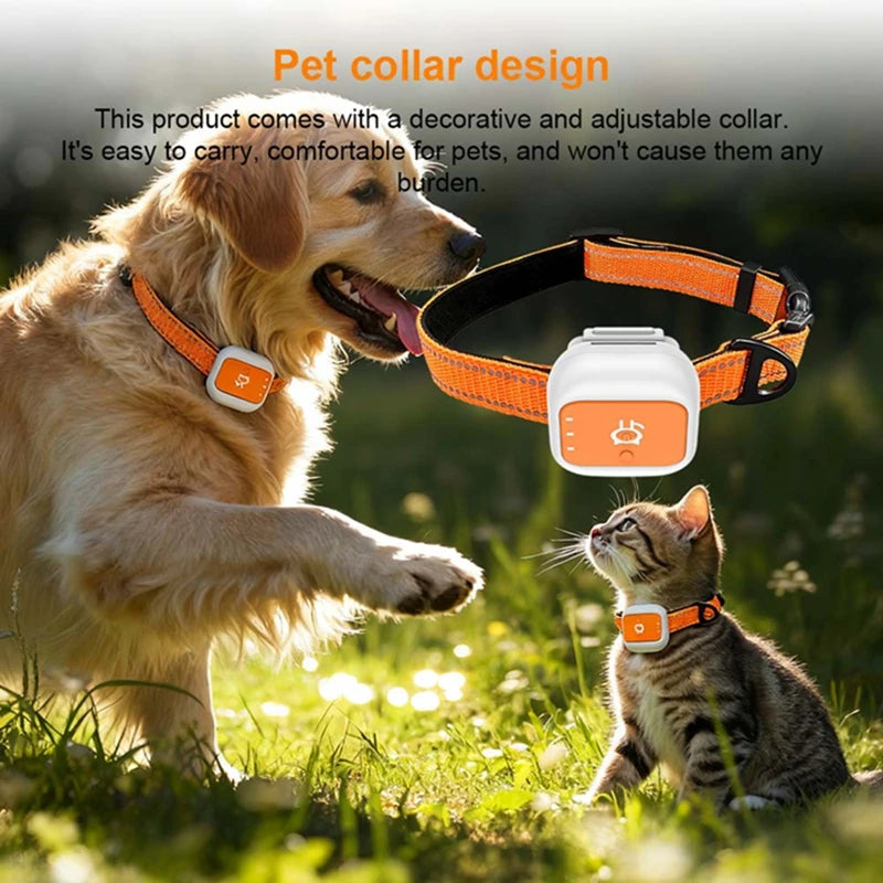 Aura Mini Pet GPS Tracker Global 4G LTE Smart Anti Lost Device with SOS Alert and Geo Fence History Route for Cats Dogs iOS Android