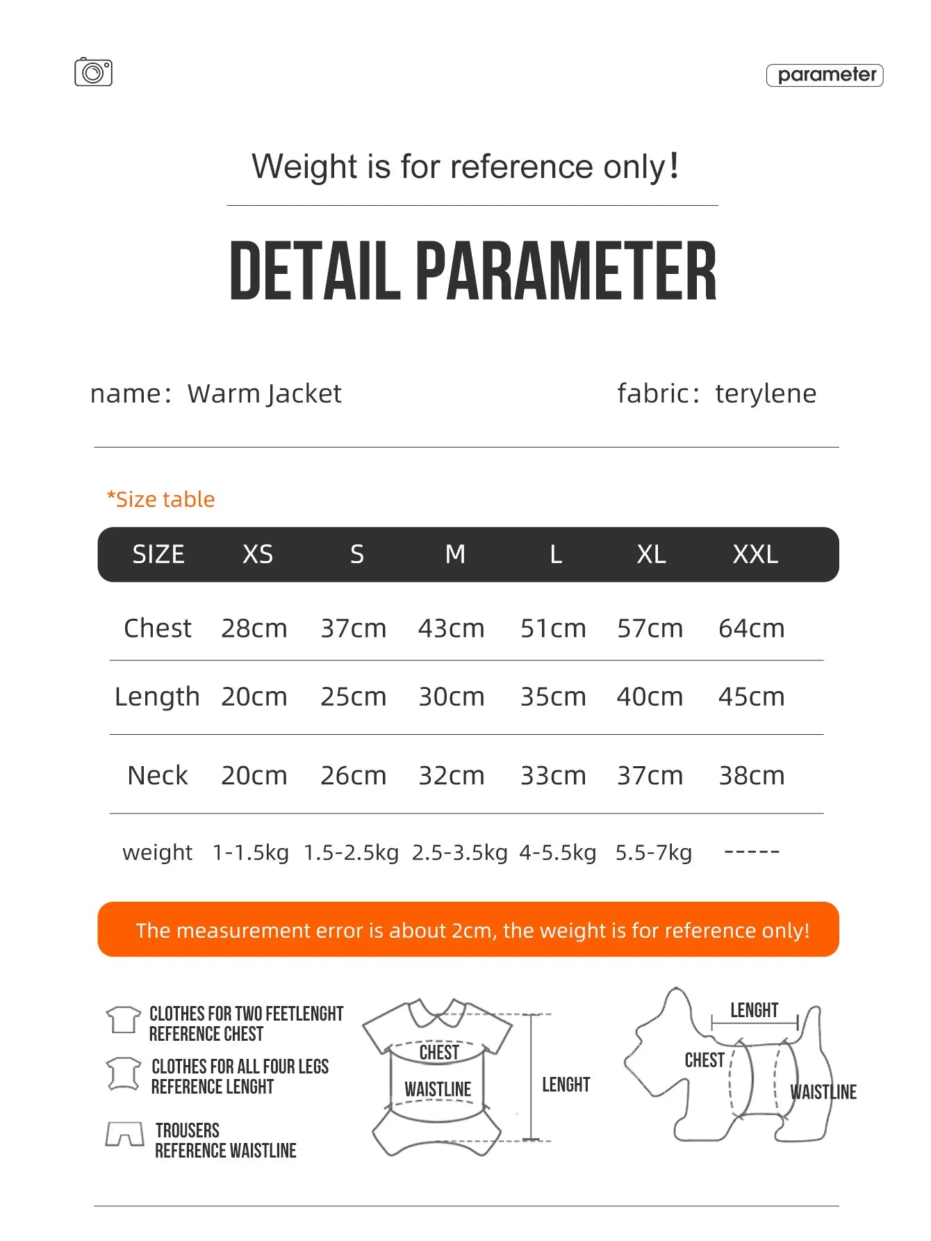 3 Layer Dog Winter Jacket