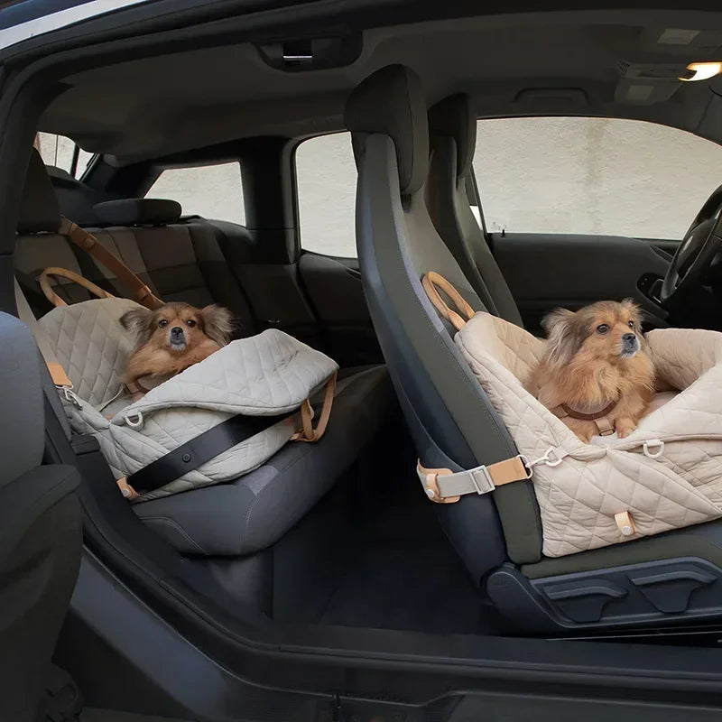 Aura New Style Casual Fashion Luxury Pet Dog Cat Carrying Tote Bag Dog Car Carrier Booster Seat Pet Carriers