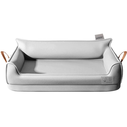 Large Dog Bed Leather Soft Plush Donut Snuggly Warm Cozy Pet Mat for Small to Extra Extra Large Dogs Rectangle Shape