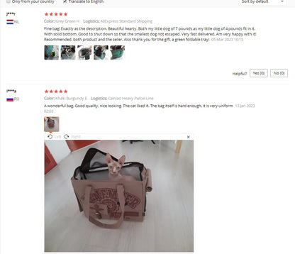 Aura Free Ship RU ES FR Pet Carrier Dog Cat Puppy Transport Bags Travel Shoulder Bag Comfort Breathable Handbag For Cats Dogs