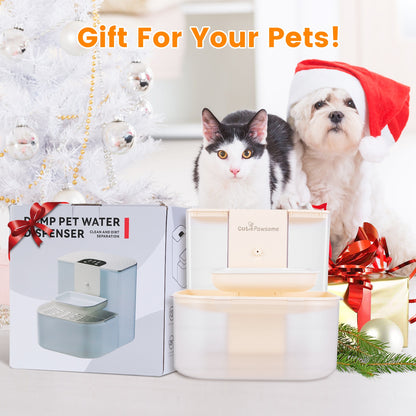 Aura 1Pc Smart Pet Water Fountain Automatic Cat Water Dispenser 4.5L Cordless Rechargeable Dog Water Fountain Self-Refill With 3 Adjustable Volume 3 Time Intervals Remote Control Cleaning Brush